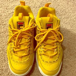 Fila yellow sneaker